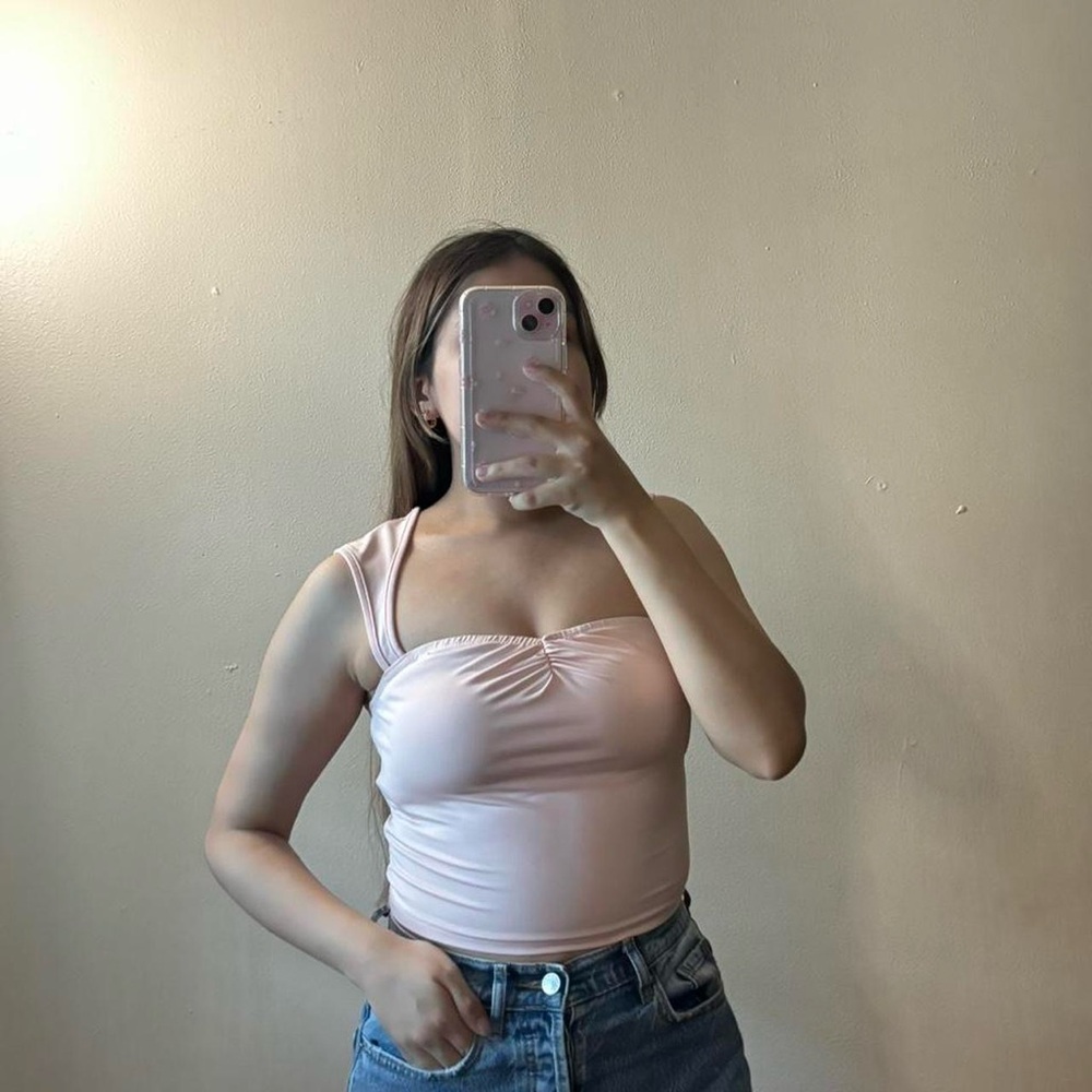 Pink Ruched Blouse